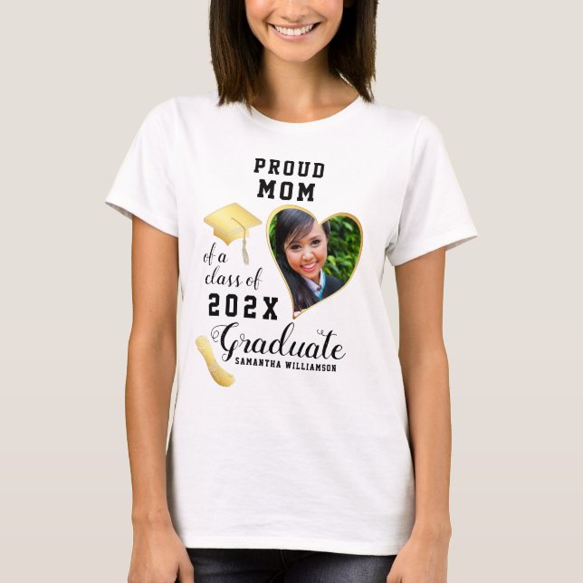 Camiseta Orgullosa clase de mamá de 2025 Personalizado de g (Anverso)