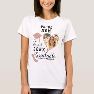 Camiseta Orgullosa clase de mamá de Personalizado graduado