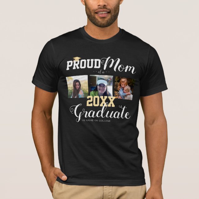 Camiseta Orgullosa clase de mamá del Gran Cap T-Shirt (Anverso)