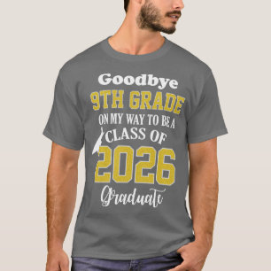 Camiseta Orgullosa clase de noveno grado de Elem, graduado 