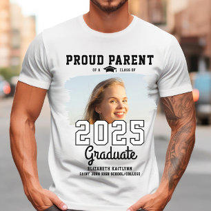 Camiseta Orgullosa clase de padre o madre de 2025 graduado 