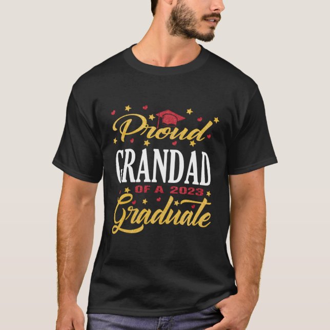 Camiseta Orgullosa Clase Grandad De 2023 Graduado Superior  (Anverso)
