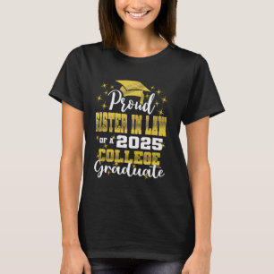 Camiseta Orgullosa Cuñada de la Familia de Graduada Univers