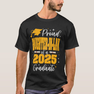 Camiseta Orgullosa cuñada de una clase graduada de 2025