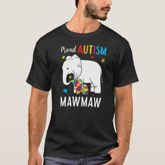 Camiseta Orgullosa de Autism Mawmaw Elenphant Mawmaw Niño c