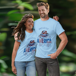 Camiseta Orgullosa de Estados Unidos Estrellas, Gorra y pir