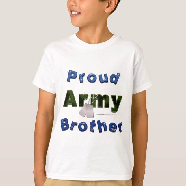 Camiseta orgullosa de los niños de Brother del (Anverso)