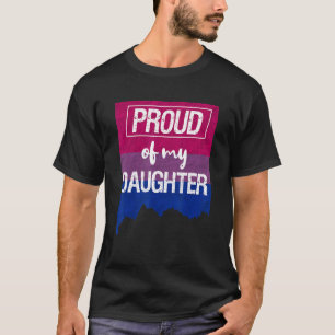 Camiseta Orgullosa De Mi Hija Bisexual Mamá Papá Lgbt Gay P