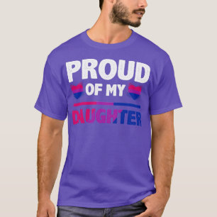 Camiseta Orgullosa de mi hija pequeña, orgullosa madre o pa
