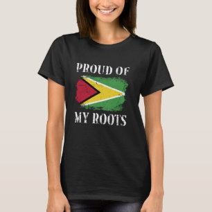 Camiseta Orgullosa De Mis Raíces Guyanesas Bandera Guyanesa