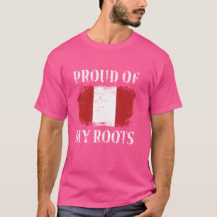 Camiseta Orgullosa De Mis Raíces Peruanas Bandera Peruana P