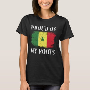 Camiseta Orgullosa De Mis Raíces Senegalesas Por La Bandera