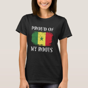 Camiseta Orgullosa De Mis Raíces Senegalesas Por La Bandera