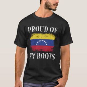 Camiseta Orgullosa De Mis Raíces Venezolanas Bandera Venezo