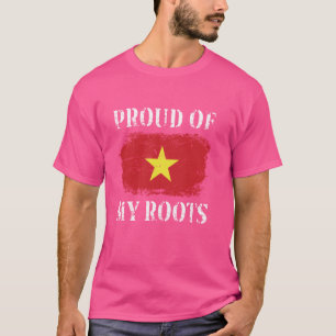 Camiseta Orgullosa De Mis Raíces Vietnamitas Bandera Vietna