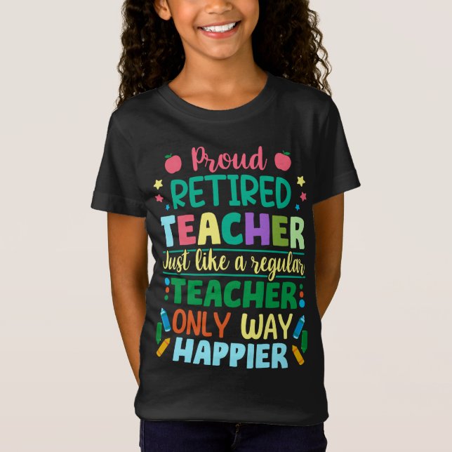 Camiseta Orgullosa definición de profesor retirado (Anverso)