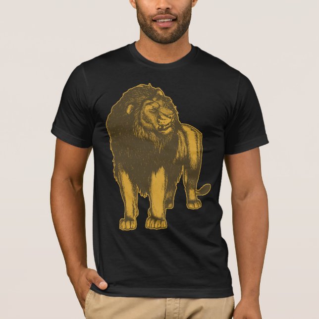 Camiseta orgullosa del león (Anverso)