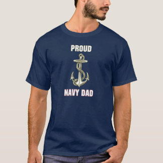 Camiseta orgullosa del papá de la marina de guerra