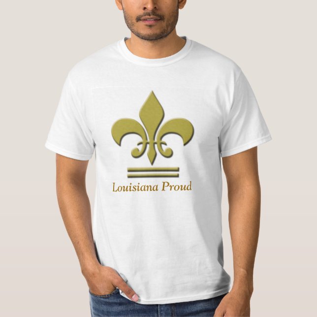 Camiseta orgullosa del valor de "Luisiana" (Anverso)