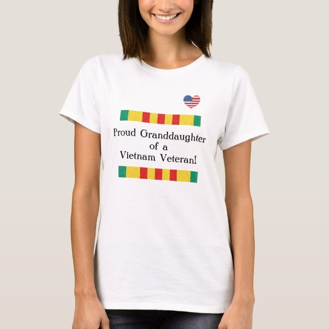 Camiseta orgullosa del veterano de Vietnam de la (Anverso)