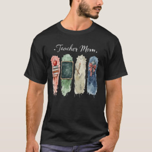 Camiseta Orgullosa Educadora y Mamá Vida Enseñando Pasión A