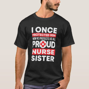 Camiseta Orgullosa Enfermera Hermana Amor Enfermera Hermano