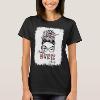Camiseta Orgullosa enfermera mamá, desordenada escuela de E