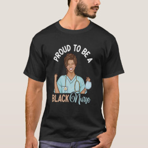 Camiseta Orgullosa enfermera negra practicante de Enfermerí