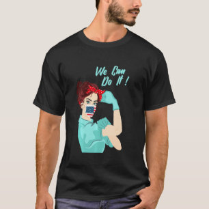 Camiseta Orgullosa Enfermera Podemos Hacerlo Máscara De Ban