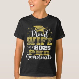 Camiseta Orgullosa Esposa De 2025 Graduada De Doctorado En 