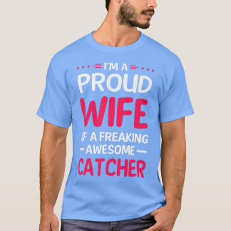 Camiseta Orgullosa Esposa De Un Asombroso Pillero