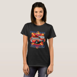 Camiseta Orgullosa Esposa De Un Bombero