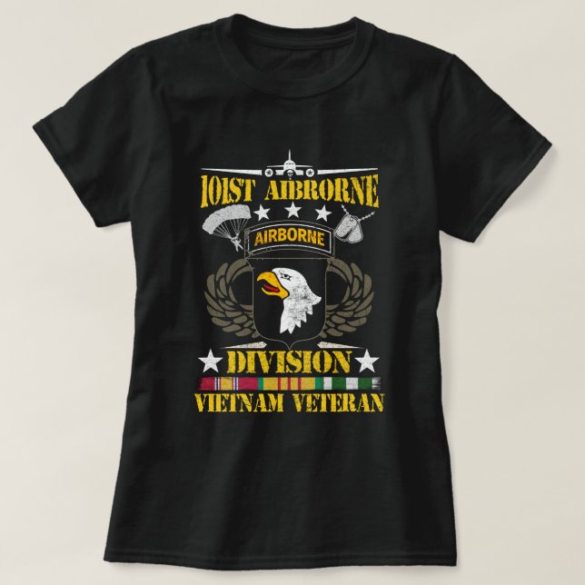 Camiseta Orgullosa esposa de un veterano vietnamita. (Diseño del anverso)