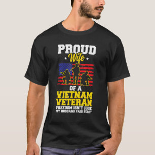 Camiseta Orgullosa Esposa De Un Veterano Vietnamita