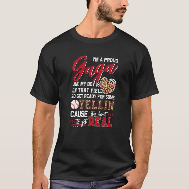 Camiseta Orgullosa familia de béisbol Gaga Baseball (Anverso)