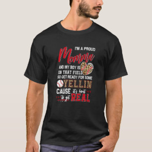 Camiseta Orgullosa familia de béisbol Momma Baseball