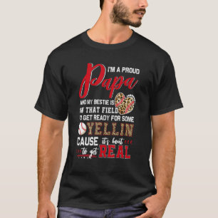 Camiseta Orgullosa familia de beisbol papá de béisbol