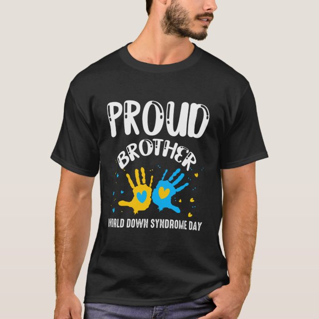 Camiseta Orgullosa familia de concientización sobre el sínd (Anverso)