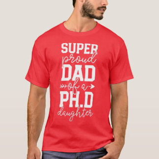 Camiseta Orgullosa familia de graduados de doctorado de pap