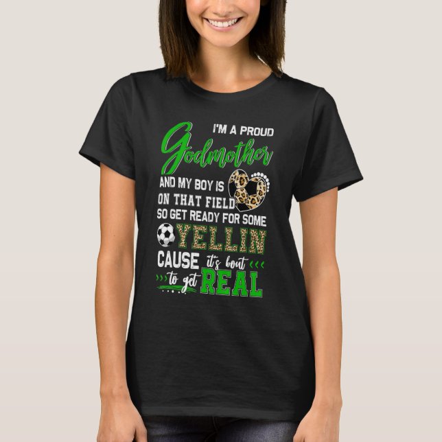 Camiseta Orgullosa familia de padrinos de fútbol en juego 1 (Anverso)