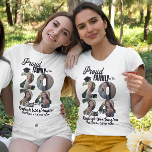 Camiseta Orgullosa familia del Collage de fotos de Personal