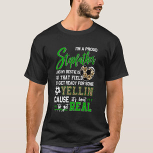 Camiseta Orgullosa familia del padrastro del fútbol 2