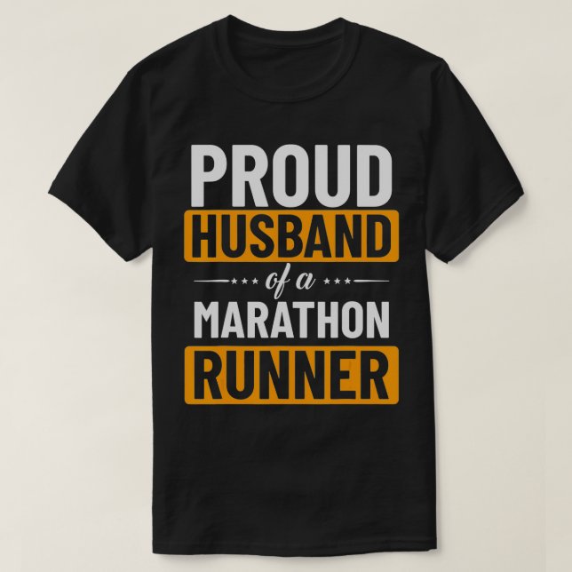 Camiseta Orgullosa familia Hus esposa Marathoner Marathon R (Diseño del anverso)