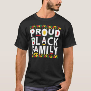 Camiseta Orgullosa familia negra de grupo de reunión de par