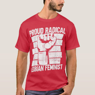 Camiseta Orgullosa feminista radical lesbiana