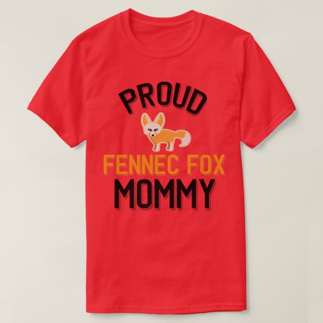 Camiseta Orgullosa Fennec Fo Mommy Premium (Diseño del anverso)