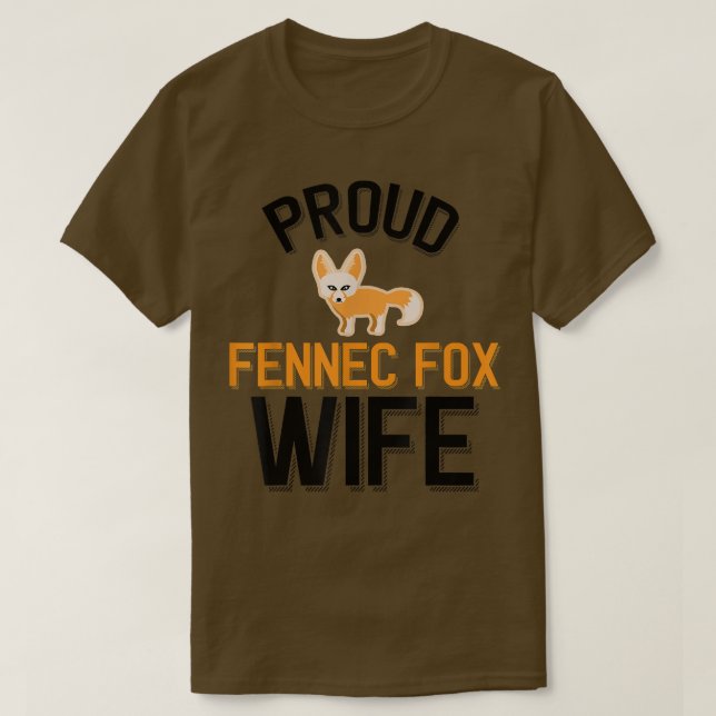 Camiseta Orgullosa Fennec Fo Wife (Diseño del anverso)