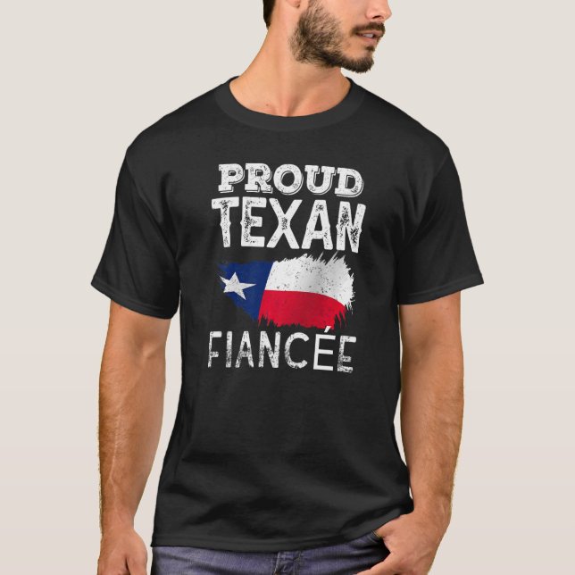 Camiseta Orgullosa fiancée cute Orgullo Patriótico Texas (Anverso)