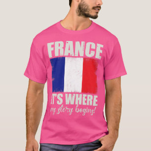 Camiseta Orgullosa Francia regalo patriótico fresco para lo