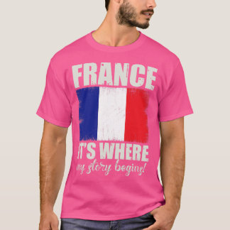 Camiseta Orgullosa Francia regalo patriótico fresco para lo